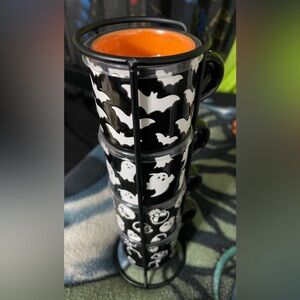 Halloween Ceramic ESPRESSO Mugs Cups Stack